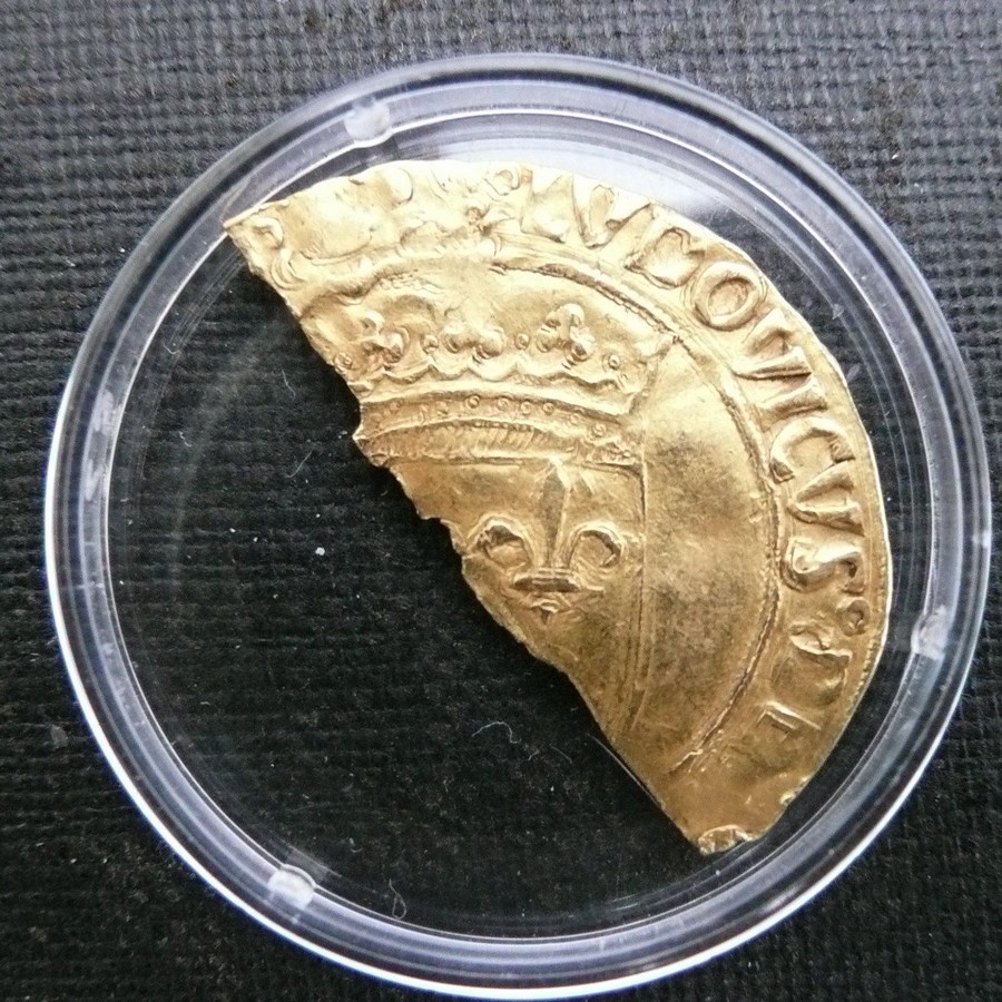 MONNAIES  LOUIS XI OU XII  12 monnaie d'or...Coupée !!! - 1,7 G.-.jpg