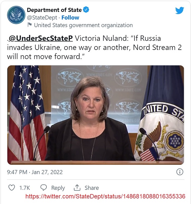 20220127 - Victoria Nuland - Nord Stream 2 will not move forward_650.jpg